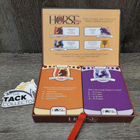 "Horse Smart - Spur Your Mind" Card Game *xc, clean, 100 Cards, booklet, note pad *missing some pages, vgc, dented & torn box
