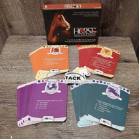 "Horse Smart - Spur Your Mind" Card Game *xc, clean, 100 Cards, booklet, note pad *missing some pages, vgc, dented & torn box
