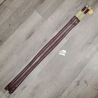 Padded Leather Girth, 1x els *xc/vgc, clean, pills, older, stiff, mnr film
