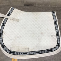 Quilt Jumper Saddle Pad *gc, mnr dirt, stains, dingey, hair, rubbed binding
