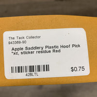 Plastic Hoof Pick *xc, sticker residue
