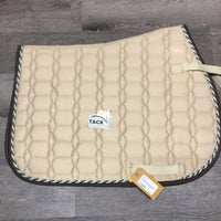 Quilt Padded Saddle Pad, 1x piping *like new
