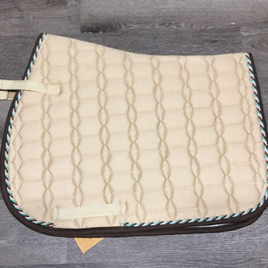 Quilt Padded Saddle Pad, 1x piping *like new