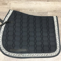 Quilt Jumper Saddle Pad, tabs *vgc, hairy, dirt, rubs/tearing, pills
