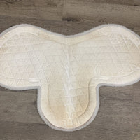 Fitted Fleece Quilt Bottom Hunter Saddle Pad *vgc, clean, stained, mnr hair, rubbed girth edges
