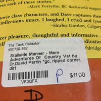 Stallside Manner - More Adventures Of Country Vet by Dr.David Perrin *gc, ripped corner, dirt
