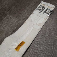 Thick Padded Terry Cloth Dressage - Short Girth *vgc, dirt, stains, older
