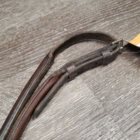 Rolled Leather Padded Drop Noseband *vgc, tags, older, rubs, scratches, rubs
