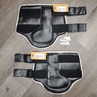 Pr Closed Hind Boots, wool fleece, velcro *vgc, clean, hairy, v.clumpy, v.hairy velcro
