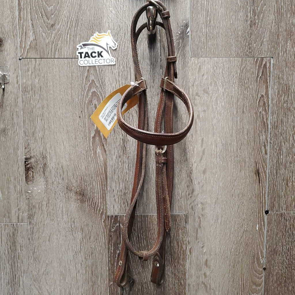 Rsd Headstall, 2 Chicago screws *gc, v.stiff, scraped edges, film, clean, loose keepr