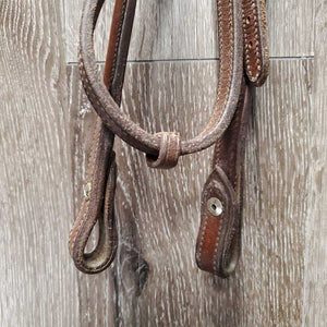 Rsd Headstall, 2 Chicago screws *gc, v.stiff, scraped edges, film, clean, loose keepr