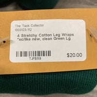 4 Stretchy Cotton Leg Wraps *xc/like new, clean
