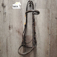 FS Bridle, Braided Reins *gc, dry, stiff, scraped edges
