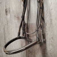 FS Bridle, Braided Reins *gc, dry, stiff, scraped edges
