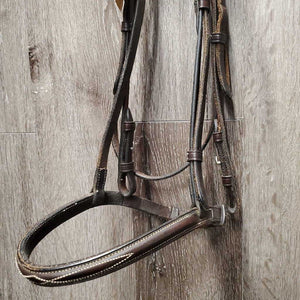 FS Bridle, Braided Reins *gc, dry, stiff, scraped edges