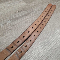 Pr Stirrup Leathers *gc, discolour, stains, creases, dents
