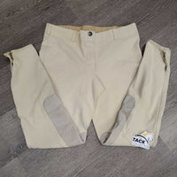 Cotton Breeches, Pull On *gc, older, stains, v.pulled seat seams, mnr rubs & pills
