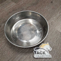 Metal Water Bowl *gc, mnr dirt, scratches
