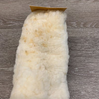 8 pieces Sheepskin Halter Fuzzies, Bag *vgc, mnr stains?dirt, clumps, flattened spots *missing 1 Chin piece
