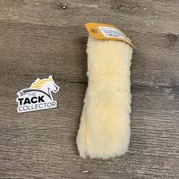 8 pieces Sheepskin Halter Fuzzies, Bag *vgc, mnr stains?dirt, clumps, flattened spots *missing 1 Chin piece
