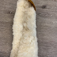 8 pieces Sheepskin Halter Fuzzies, Bag *vgc, mnr stains?dirt, clumps, flattened spots *missing 1 Chin piece
