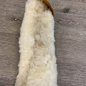 8 pieces Sheepskin Halter Fuzzies, Bag *vgc, mnr stains?dirt, clumps, flattened spots *missing 1 Chin piece