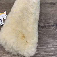 8 pieces Sheepskin Halter Fuzzies, Bag *vgc, mnr stains?dirt, clumps, flattened spots *missing 1 Chin piece
