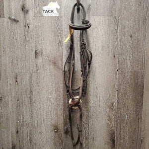 FS Rsd/Padded Narrow Monocrown Figure 8 Bridle *fair/gc, dirty, xholes, peeling leather, mismatched