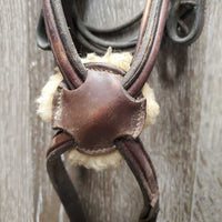 FS Rsd/Padded Narrow Monocrown Figure 8 Bridle *fair/gc, dirty, xholes, peeling leather, mismatched
