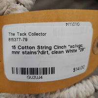 15 Cotton String Cinch *xc/vgc, mnr stains?dirt, clean
