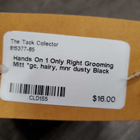 1 Only Right Grooming Mitt *gc, hairy, mnr dusty
