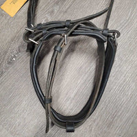 Rsd/Padded Crank Noseband, flash *gc, dirty, xholes, scraped edges, faded, dings?chewed
