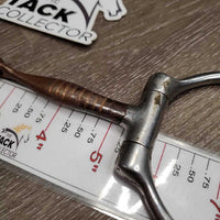v.Thin Western D Ring Bit, sweet iron *gc, dirt, scuffs, rusty
