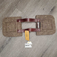 1"Thick Felt Western Front Shim Pads, leather Wither Straps, velcro back *xc/vgc, mnr hair, velcro rubs & hay
