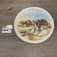 10" Old West Stagecoach Scene - Decorative Plate *vgc, mnr dirt, marks & stains
