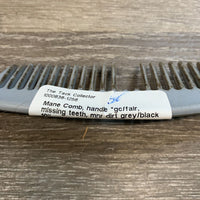 Mane Comb, handle *gc/fair, missing teeth, mnr dirt
