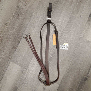 ThickLeather Running Martingale, conway, v.small rings *gc, older, clean, stains, scape, chewed