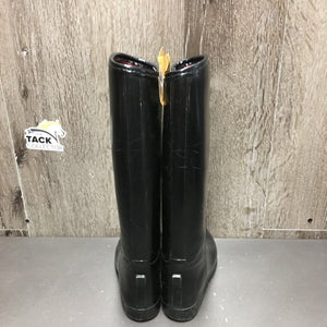 JUNIORS Tall Lined Rubber Riding Boots *vgc, mnr dirt, scratches, spots