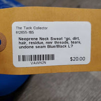Neoprene Neck Sweat *gc, dirt, hair, residue, mnr threads, tears, undone seam
