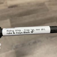 Riding Whip - Crop *gc, mnr dirt, rubs & frays
