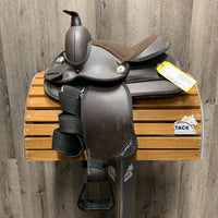 10" Wide? Supra Synthetic Western Saddle, 24" Neoprene Cinch, Plastic Stirrups, 2 Velcro Hobble Straps, 2 Nylon Latigos
