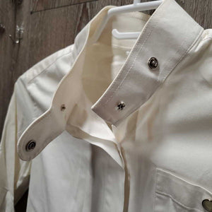 LS Show Shirt, attached Snap Collar *gc, crinkled, wrinkled, seam puckers, dingy, older