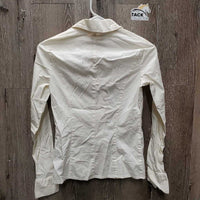 LS Blouse - Shirt **gc, v.wrinkled & crinkled, puckers, shrunk?, seam puckers, dingy?, older?
