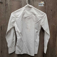 JUNIORS LS Show Shirt *No Collars, vgc, clean, rubs, pills, seam puckers
