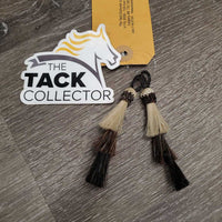 Pr Tiered Horsehair Tassels, zipper pulls *new
