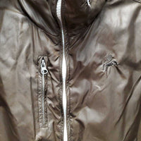 Light Fleece Lined Jacket, zipper *gc, wavy zipper, mnr stain, seam puckers & hair
