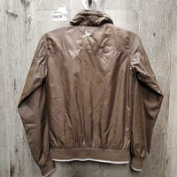 Light Fleece Lined Jacket, zipper *gc, wavy zipper, mnr stain, seam puckers & hair
