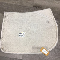 Quilt Jumper Saddle Pad, 1x piping *gc, clean, mnr stains, hair, pilly, puckered, cut tabs, marker
