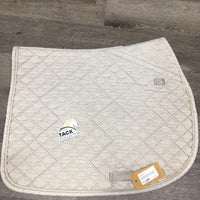 Quilt Jumper Saddle Pad, 1x piping *gc, clean, mnr stains, hair, pilly, puckered, cut tabs, marker
