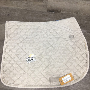 Quilt Jumper Saddle Pad, 1x piping *gc, clean, mnr stains, hair, pilly, puckered, cut tabs, marker